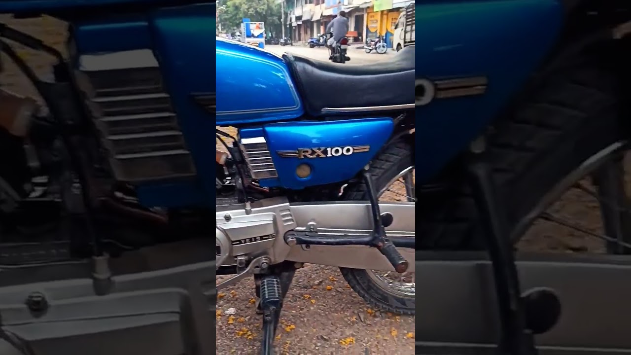 Rx 100 Yamaha blue colour