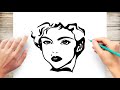 How to Draw Marilyn Monroe Step by Step