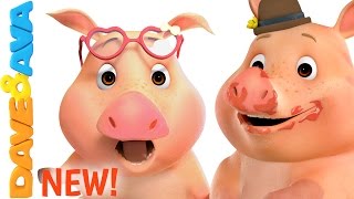 🐷 This Little Piggy | Nursery Rhymes | Nursery Rhymes and Kids Songs from Dave and Ava 🐷