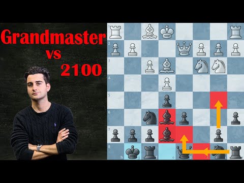 Chess Grandmaster vs 2100 Explained | Sicilian Najdorf 6.f3 e5