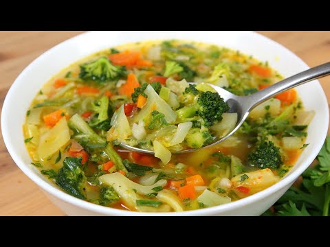 Diese Gemüsesuppe hat mir das Leben gerettet! Jetzt koche ich jeden Tag Suppe!