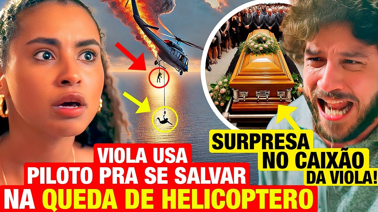 MANIA DE VOCÊ: Viola TEM PLANO GENIAL PRA SE SALVAR DO HELICÓPTERO CAINDO! Resumo capítulo de hoje