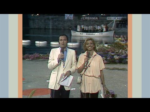 Giochi senza frontiere: Milly Carlucci e Ettore Andenna a Verbania