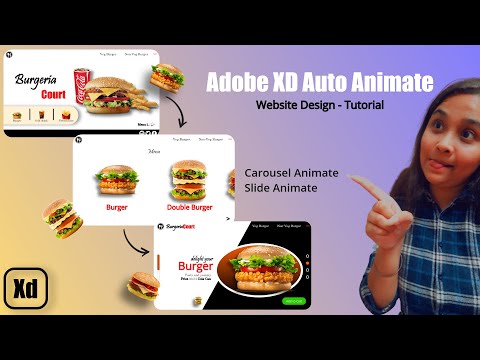 Adobe XD Auto Animate | Website Design Tutorial | Carousel Animate | Slide Animate