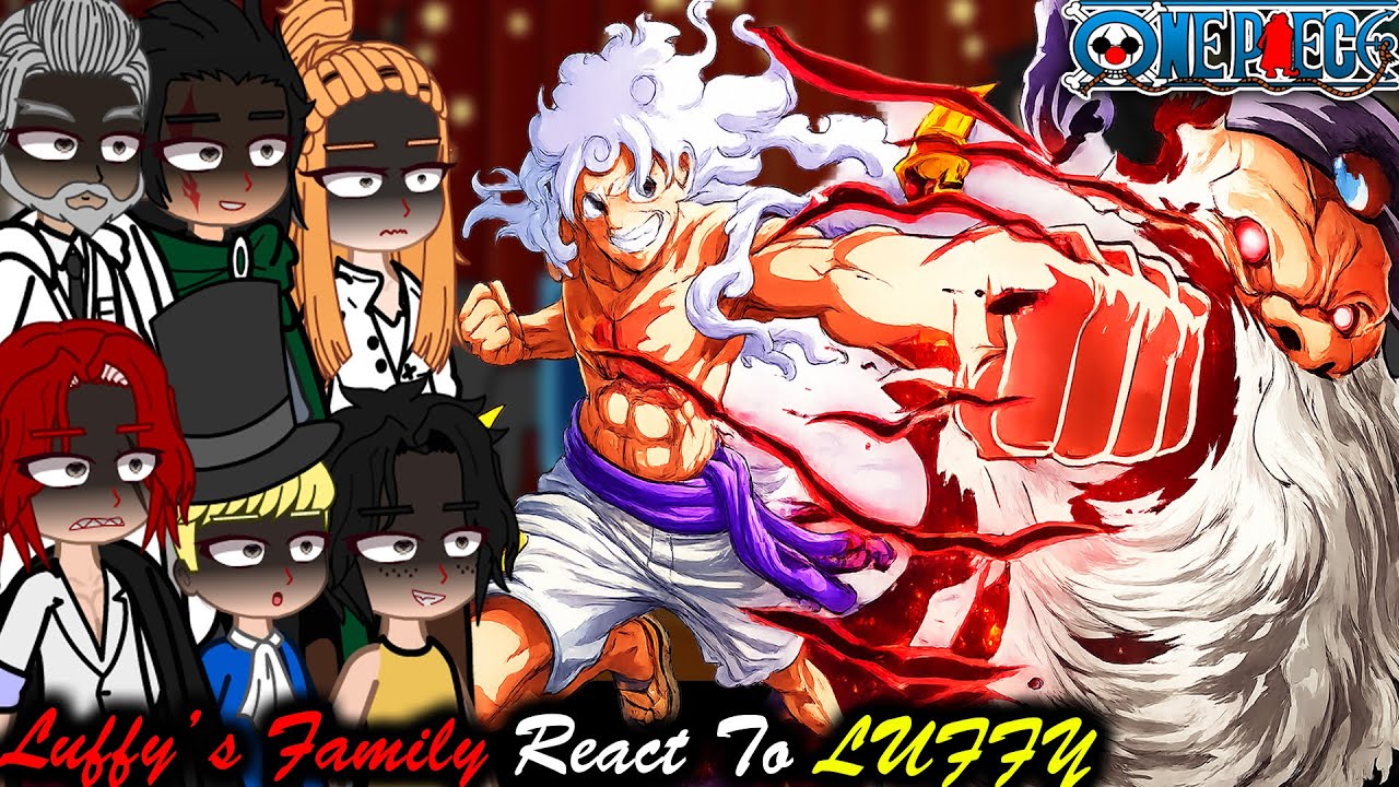 👒 Luffy's Family React To Luffy | Gacha Club | One piece react 👒