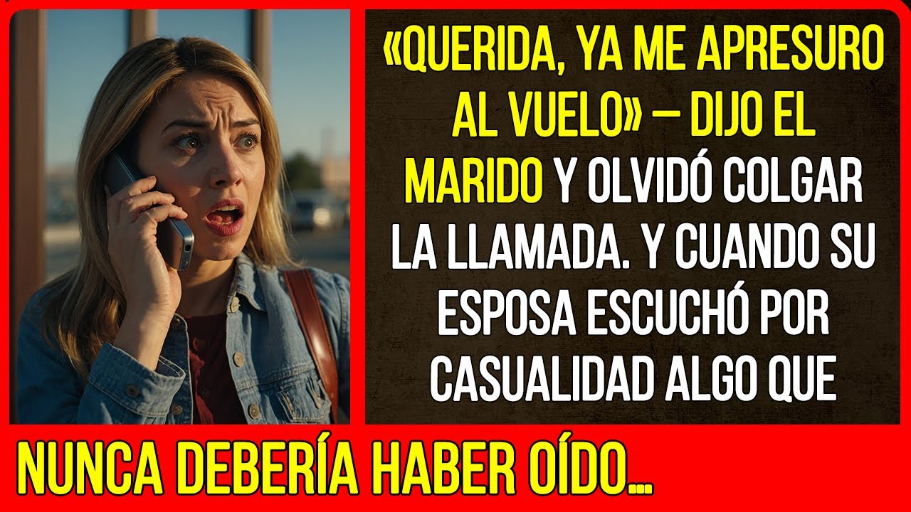 «Querida, ya me apresuro al vuelo». Y cuando su esposa escuchó por casualidad algo que...