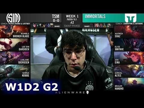 TSM vs Immortals | Week 1 Day 2 S10 LCS Spring 2020 | TSM vs IMT W1D2