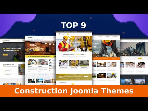 Top 9 Construction Joomla Themes | Best Premium Construction Joomla Themes | Wpshopmart