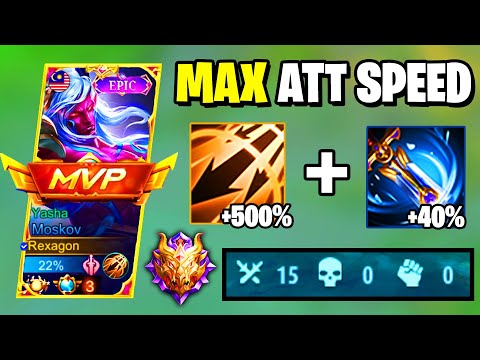 MOSKOV ATTACK SPEED HACK BUILD!!| MLBB MOSKOV MARKSMAN INSANE DAMAGE BUILD EMBLEM SET ITEM 2022
