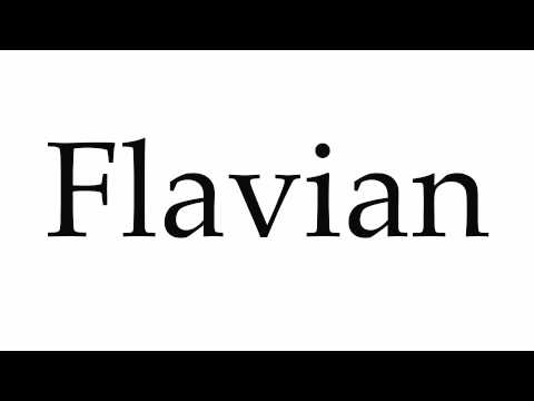 How to Pronounce Flavian