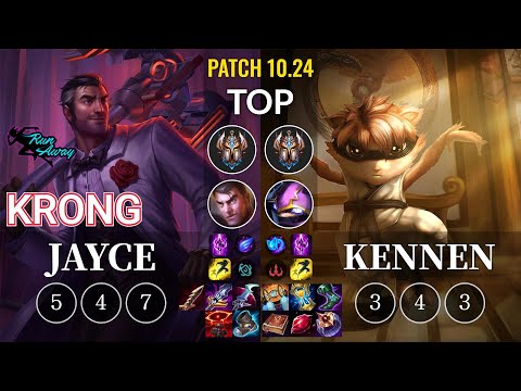 RNW KronG Jayce vs Kennen Top - KR Patch 10.24