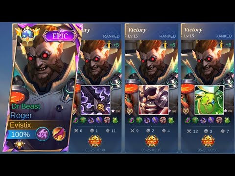 ROGER BEST RECOMMENDED SUSTAIN DAMAGE BUILD (MUST TRY) | MLBB