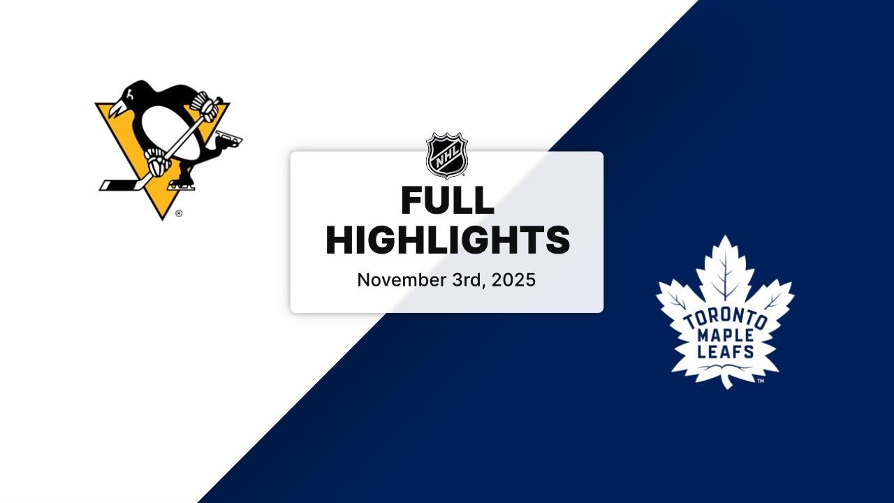NHL Highlights | Penguins vs. Maple Leafs | November 03, 2025