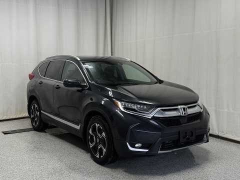 2019 Honda CR-V Touring AWD in Gray for sale at Park Mazda in Sherwood Park, AB