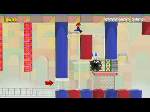 あたふたてんめつブロック/Flashing Floor [Atafu Tenmetsu Block] by タチハヤ [Tachihaya] 🍄Super Mario Maker 2 #cdq