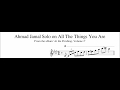 Ahmad Jamal Solo on All The Things You Are - Piano Transcription (Sheet Music in Description)