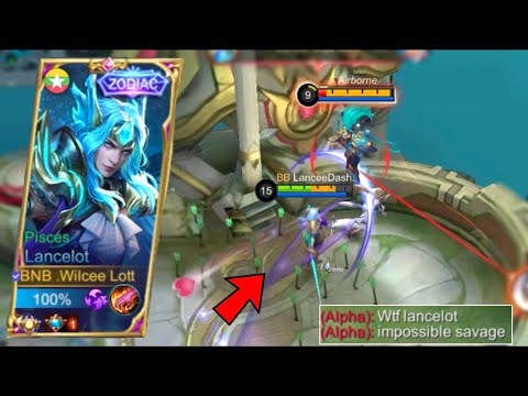BASE DIVE + SAVAGE 😱 | LANCELOT BEST BUILD FOR ONE SHOT 🔥 | TOP 1 LANCELOT SOLO RANKED GAMEPLAY