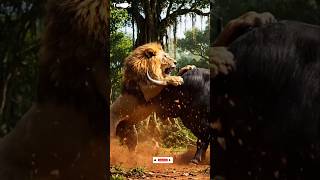 Epic Lion vs Bull Battle in the Amazon Jungle | Only One Survives! #LionVsBull #EpicAnimalFight