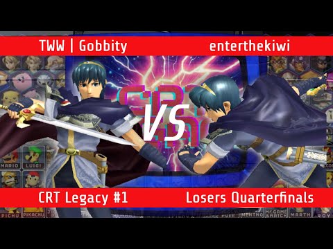 Gobbity (Marth) vs enterthekiwi (Marth) | Losers Quarters | CRT Legacy #1