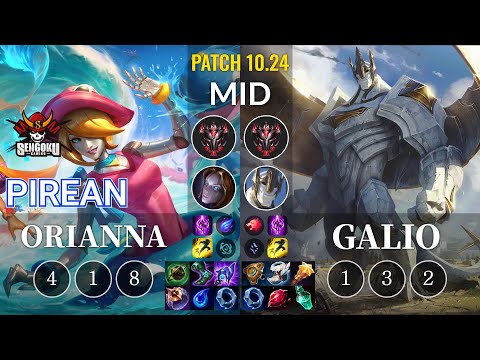 SG Pirean Orianna vs Galio Mid - KR Patch 10.24