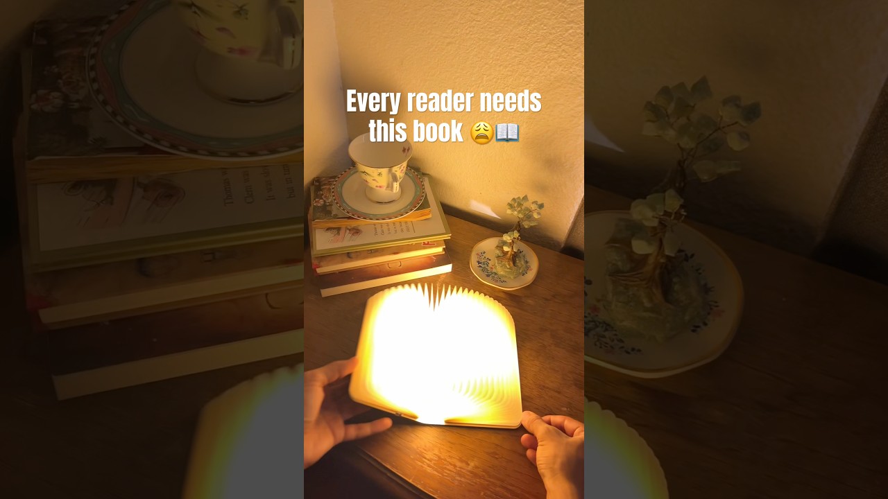 Must have book lamp! #books #booktube #booktok #booklamp #wow #gift #giftideas