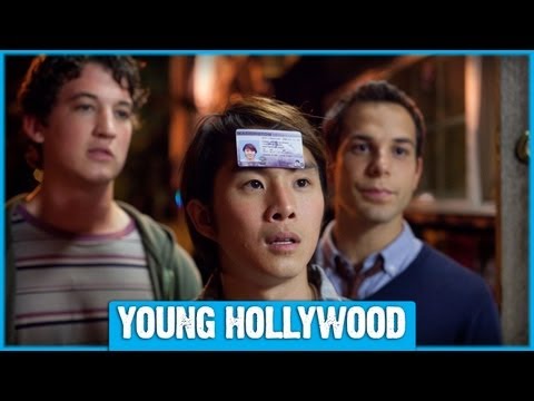 21 & Over trailer frame: friends weaving through a packed campus party