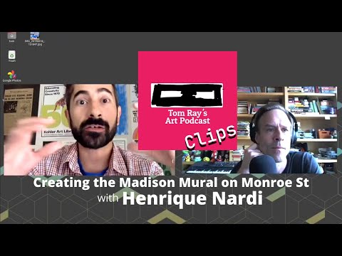 Madison Mural on Monroe Street artwork inspired by boats in the Amazon region of Brazil