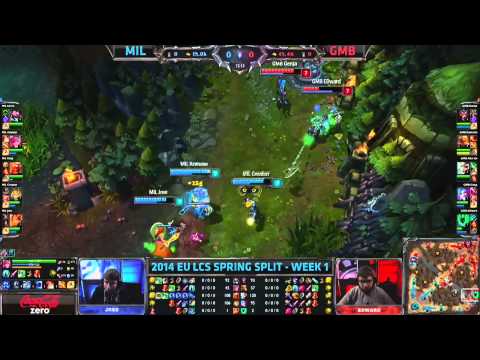Millenium VS Gambit Gaming LCS EU W1D2 Spring Split 2014