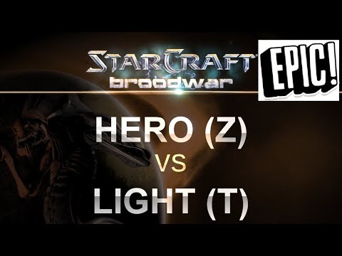 EPIC - Hero (Z) v Light (T) on Fighting Spirit - SC - Brood War REMASTERED
