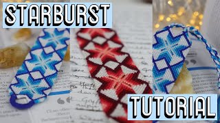 STARBURST TUTORIAL [CC] || Friendship Bracelets