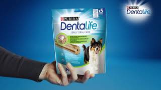 Purina DentaLife limpia de manera natural y no químicamente anuncio