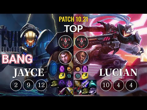 EG Bang Jayce vs Lucian Top - KR Patch 10.21