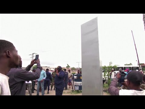 Mysterious monolith appears in DRC's Kinshasa