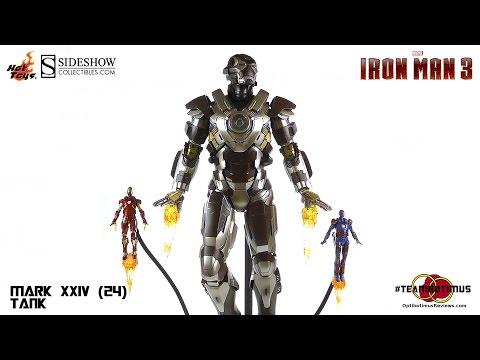 Hot Toys Iron Man 3 Mark XXIV (24) "Tank" Video Review