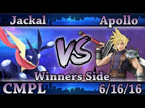CMPL 6 - Jackal (Greninja) Vs. Apollo (Cloud) Smash Wii U Winners Side - Smash 4