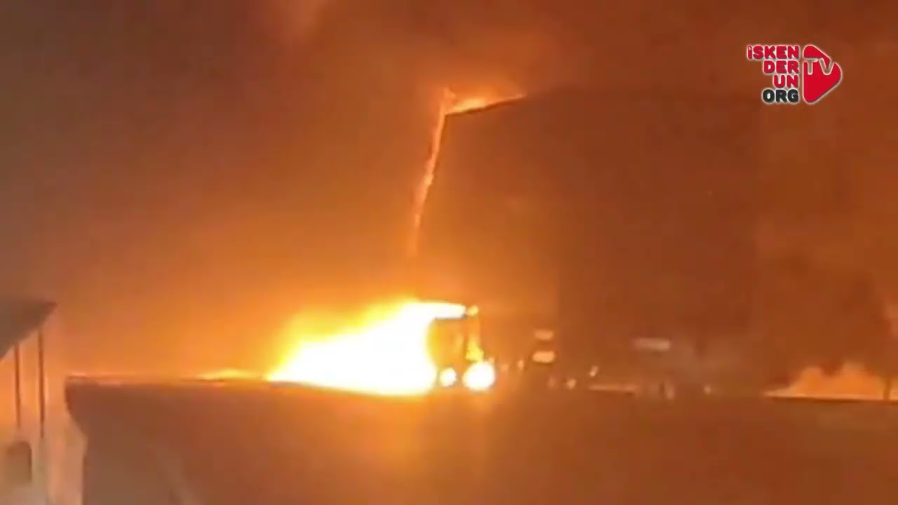 Belen Kıcı Mevkiinde TIR Yangını