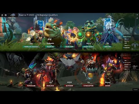 The International 2023  |  China Qualifier | Team Zero (1) vs Aster.Aries (0) - Game 2