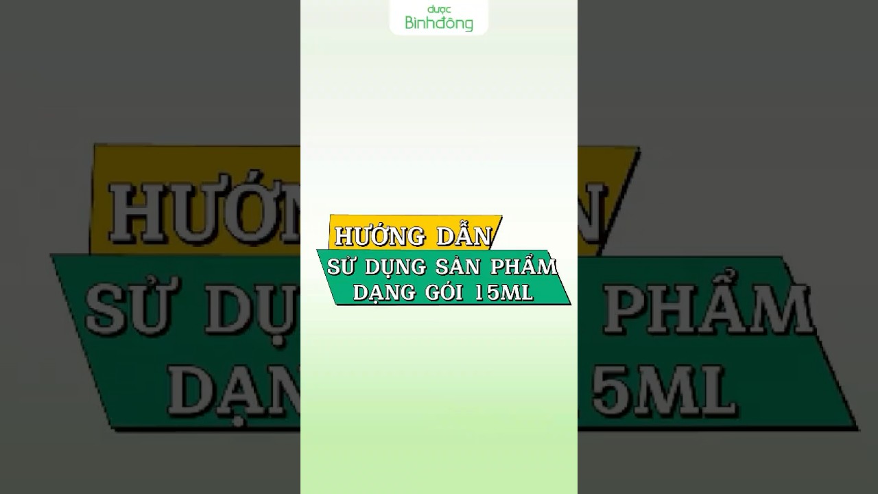 DƯỢC BÌNH ĐÔNG || ​Hướng dẫn sử dụng THIÊN MÔN gói 15ml #duocbinhdong #thienmonbophoi