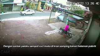 Dengan Santainya, Maling Gasak Motor Karyawan Pabrik di Kota Batu