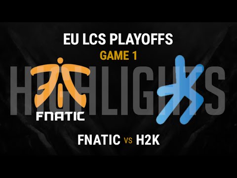 H2K vs Fnatic Highlights Game 1 Spring Split Finals 3rd Place Playoffs 2016 EU LCS - H2K vs FNC G1