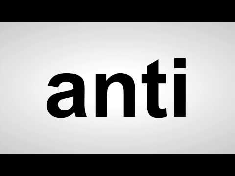 anti - Deutsche Aussprache