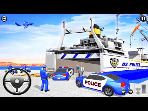 Police Limo Car Truck Transport - US Police Car Transport Truck - Android Gameplay
