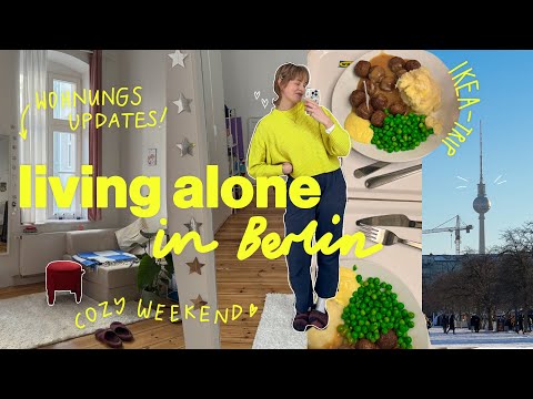 living alone diaries 💛 sofa makeover, ikea, produktives organisieren & gemütliches wochenende