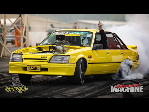 BLOWN 6 CYLINDER VK COMMODORE "HAZARD" AT SUMMERNATS 33