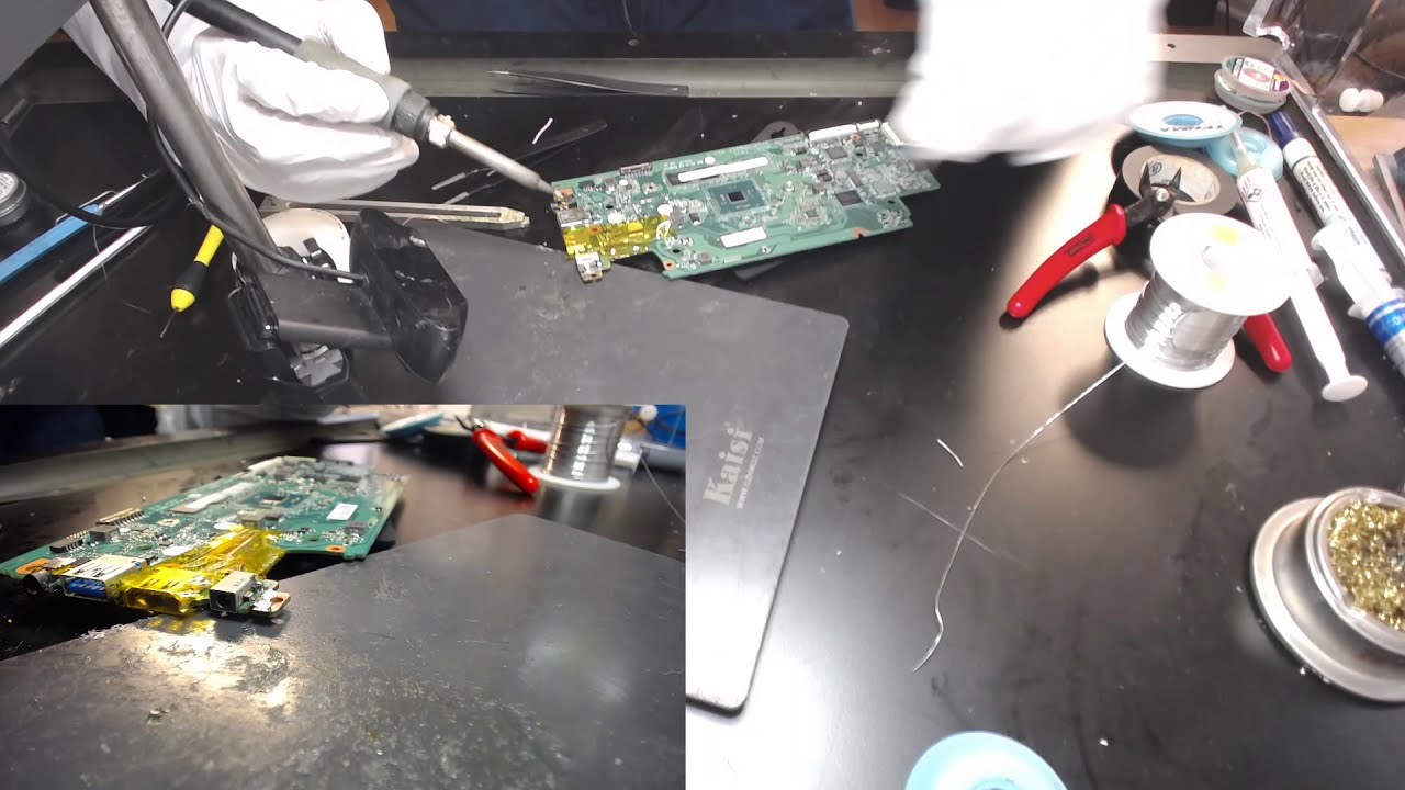 ACER chromebook 15 broken charge port power jack repair how to fix laptop disassembly