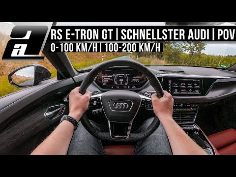 2021 Audi RS e-tron GT (646PS, 830Nm) | 0-267km/h, Autobahn, Sound | POV