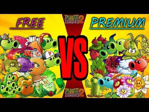 Team FREE vs PREMIUM - Who Will Win ?  PvZ 2 (v10.0.2) -Team Plant vs Team Plant