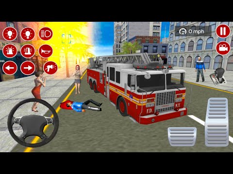 NY City Fire Fighter 2021 - Fire Truck Driver Simulator - Android Gameplay