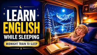Midnight Train in the Alps | Learn English While Sleeping