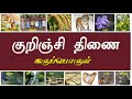 குறிஞ்சி திணை கருப்பொருள் ஐந்திணைகள�